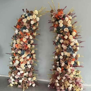 Fleurs artificielles pour arche de mariage, fleurs colorées pour allée de mariage, centre de table floral pour arche, décoration de scène de mariage - Product Image 5
