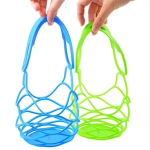 Sac de transport en silicone pour bouteille de vin et bouteille d'eau, avec dessous de verre et <span class=keywords><strong>panier</strong></span> en filet pour voyages et pique-niques - Product Image 2