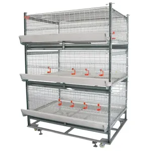 H-type fattening cage laminated chicken coop OEM/ODM processing customized large size hot-dip galvanized chicken cage