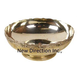 ชามเสิร์ฟอาหารสไตล์โมเดิร์นสีทองพร้อมขาตั้งสีทองใช้ตกแต่งบนโต๊ะอาหารและผลไม้พร้อมขาตั้งสีทอง - Product Image 6