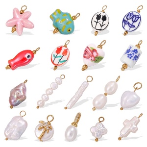 Ocean Series 18K liontin kalung emas gaya segar ikan kecil bintang laut trendi baja tahan karat perhiasan liontin untuk Buddha - Product Image 5