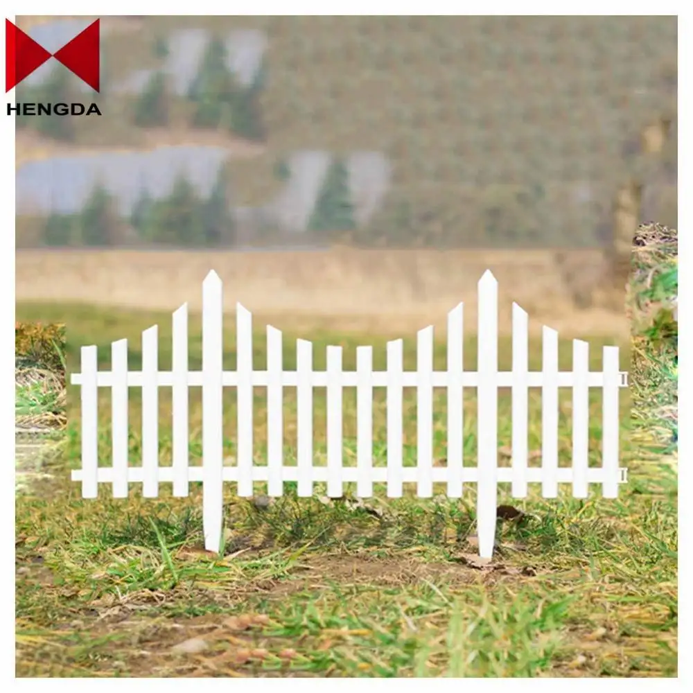 Picket Fence Waterproof Fence Corrosion Resistant Process Split Space Villa Lawn White Plastic Edge Trim Fence