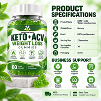 Complément Alimentaire Vitamines Keto Gummies 60 Pièces ACV Favorise la Digestion Directement du Fabricant en Stock
