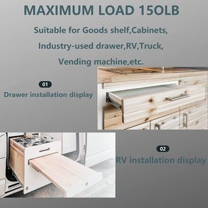 <strong>Heavy</strong> <strong>Duty</strong> Ball Bearing Drawer Slider Side Mounted 100kg 120kg <strong>Heavy</strong> Load Capacity Anti-Tilting Design For Kitchen Dining Gym