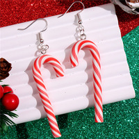 Pendientes Colgantes de Arcoíris con Diseño de Dibujos Animados en Colores Caramelo, Adornos Navideños Cristianos para Niñas