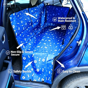Asiento Elevador para Perros y Gatos con Bolsillo de Almacenamiento y Hebilla de Seguridad, Poliéster, Diseño Sólido, Duradero e Impermeable - Product Image 5