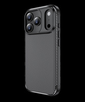 Coque de protection ultra-fine en fibre de carbone pour iPhone 18 17 16 15 14 13 12, antichoc, anti-rayures, avec protection d'objectif surélevée, style professionnel