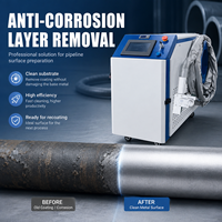 Machine industrielle de décapage de revêtements au laser pour le décapage des couches anticorrosion des pipelines, système de nettoyage au laser à fibre continue