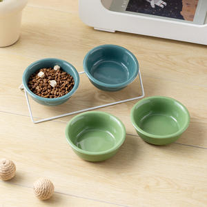 Doe Pet Grand Bol en Céramique Surélevé pour Animaux de Compagnie avec Support en Fer Moderne, Gamelle pour Chien, Gamelle d'<span class=keywords><strong>Alimentation</strong></span> Personnalisée pour Chiens - Product Image 2