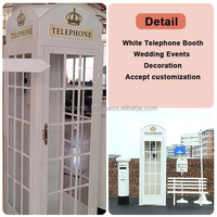 Penjualan laris lembut Stan telepon merah muda Stan telepon logam Inggris Stan telepon Set untuk pernikahan Hotel dekorasi