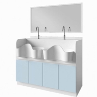 Lavabo chirurgical et médical pour clinique, personnalisé, en pierre de surface solide SUS 304 pour hôpital
