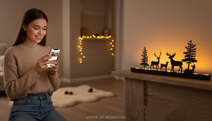 Gliway Foldable <b>Iron</b> Art Candle Holder Elegant Handmade Candle Stand for Home Decor Romantic Atmosphere Gift for Mother's Day - Product Image 4