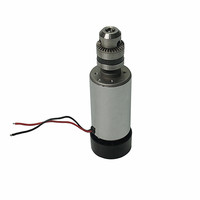 Moteur de broche CNC DC 0,3 kW 300 W 52 mm avec pince pour machine de fraisage de circuits imprimés DIY