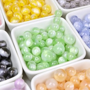 Perles en résine œil de chat HP0315 à changement de couleur UV 12/14/16mm, perles photochromiques brillantes pour la fabrication de bijoux DIY, bracelets et colliers, vente en gros - Product Image 4