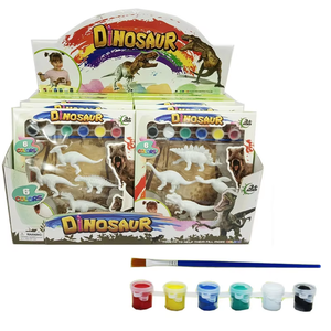 Giocattolo Educativo per Bambini, <span class=keywords><strong>Dinosauro</strong></span> in PVC da 10 Pollici da Colorare, per Età 5-7 Anni, Certificato EN71, Confezione Regalo - Product Image 2