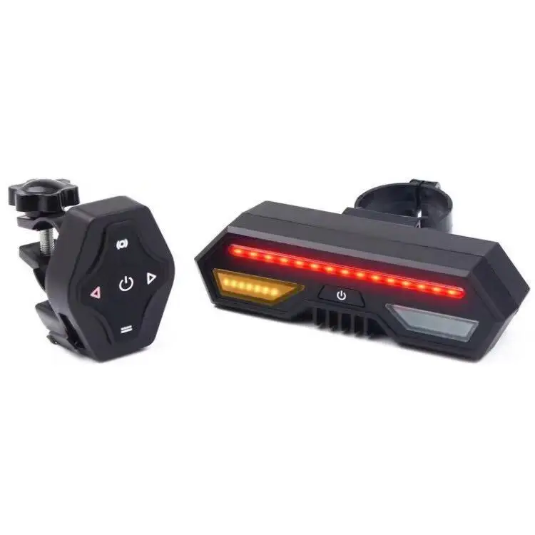 Rechargeable Bike back led signal light Accessories Mountain Bicycle Lamp Usb bicycle wireless direction signal light
