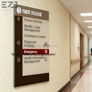 Custom Acryl Indication Signage Hospital Wayfinding Directional Guidance Hotel Indication Sign - Product Image 6