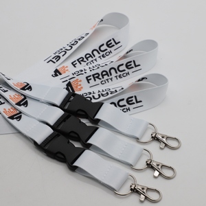 Custom Sports Event Lanyard Detachable Heat Transfer Polyester Lanyard ID Badge Lanyard with Custom Logo - Product Image 3