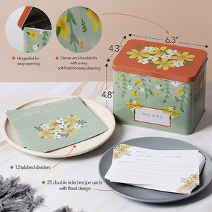 Hot Sale Mudah dan Fashion Kartu Logam Dekoratif Kotak Resep - Product Image 3