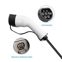 Chargeur EV portable HPConnect réglable IEC 62196 Type 2 Niveau 2 pour la maison avec prise CEE bleue