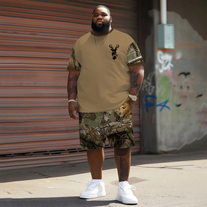 Set di T-shirt da <span class=keywords><strong>Uomo</strong></span>, Outfit Maschile in Stile Vintage <span class=keywords><strong>Casual</strong></span> Retrò - Product Image 2