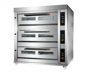 Four électrique à gaz fabriqué en Chine Équipement de boulangerie/Four à gaz à 1 pont et 3 plateaux pour la cuisson - Product Image 4
