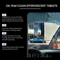 Rayhong 20pcs film d'huile pour verre de voiture comprimés effervescents propres verre sale traitement de vision floue dissolvant de film d'huile pour pare-brise
