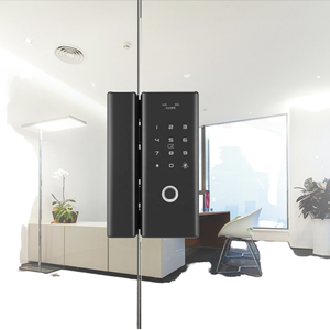 Serrure biométrique sans clé Offre Spéciale Tuya App Control <span class=keywords><strong>porte</strong></span> en verre avec boîtier en PVC empreinte digitale et accès par carte pour la maison et l'hôtel - Product Image 1
