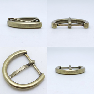 Hebilla de Cinturón Personalizada de 30 mm con Pin OEB, Hebilla de Cinturón de Moda para Mujer en Forma de D Curvada, Aleación de Zinc Vintage, Accesorios Metálicos - Product Image 5