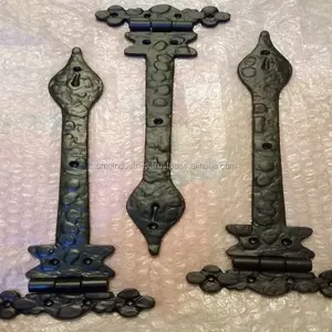 OMG Industries บานพับประตูเหล็กสำหรับงานหนักบานพับประตูแฟนซีโรงนาสีดำโรงเก็บของ - Product Image 1