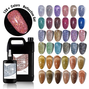 R S Nail Manufacturer Direct Bulk Reflective Gel Polish Water Base French Vegan Non-Toxic Eco-Friendly Custom Logo Super <span class=keywords><strong>Flash</strong></span> - Product Image 1