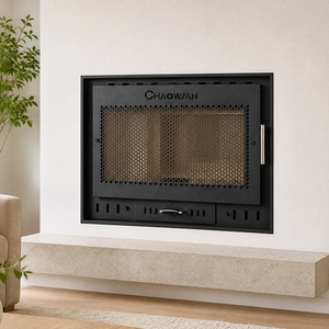 <span class=keywords><strong>Chimenea</strong></span> de Leña de Alto Rendimiento sin Humo con Revestimiento de Ladrillo Refractario de Acero al Carbono Reforzado Premium para Sala Familiar o Apartamento - Product Image 3
