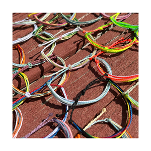 Bracelet et chevillère <span class=keywords><strong>Pura</strong></span> <span class=keywords><strong>Vida</strong></span> personnalisés d'été, faits à la main, réglables, étanches, en corde - Product Image 1