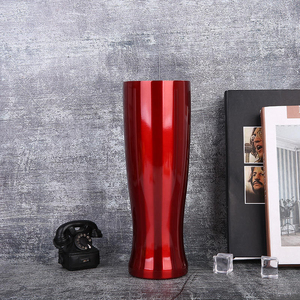 Gobelet isotherme incurvé en acier inoxydable noir 30oz, tasse de voyage anti-fuite - Product Image 4