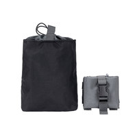Pochette Tactique Portable Molle Pliable pour Récupération et Rangement, Sac de Rangement à Cordon Coulissant EDC pour la Chasse en Extérieur
