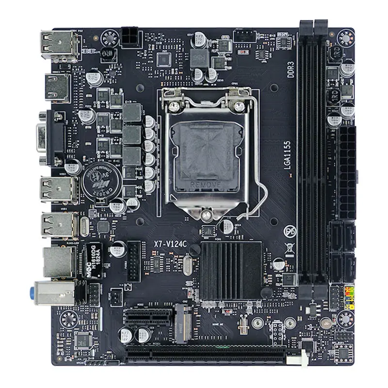 Placa-mãe dupla do processador do soquete de DDR3 M.2 SATA3.0 USB 3.0 16GB i7/i5/i3/E3 LGA1155