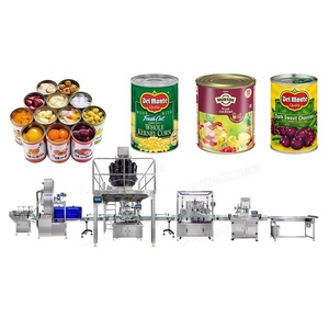 Dứa đào hạt thực phẩm đóng hộp trái cây có thể lon điền dây chuyền sản xuất máy - Product Image 1