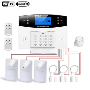 Wireless Wired gsm Burglar Alarm System Security Home With Auto Dial Motion Door Sensor Detector wifi support tuya app