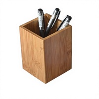 Porte-stylos en bois élégant fait à la main – Organisateur de bureau en bois naturel pour stylos, crayons, marqueurs et accessoires de bureau
