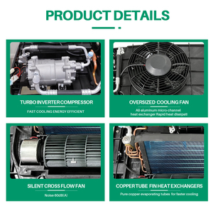 แอร์รถยนต์ 12v แอร์หลังคา 24V สำหรับรถบรรทุก รถยนต์ รุ่น EAC002.T23.01 แอร์รถยนต์ 12v EA - Product Image 3