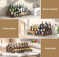 Présentoirs Modulaires en Bois à Niveaux pour l'Organisation des Étagères de Magasin et la Présentation de Produits - Offre Spéciale