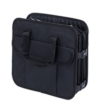 Personnalisable 3 compartiments Oxford sac de luxe coffre organisateur fermeture éclair pliable robuste Durable étui à usage spécial Portable