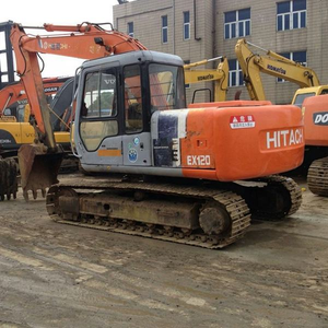 Excavadora de cadenas Hitachi EX120 usada de 10 toneladas, componentes originales de alta calidad, motor, caja de cambios, bomba, precio bajo - Product Image 2