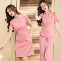 Service OEM Tunique Personnalisée en Coton et Polyester pour Salon de Beauté, Uniformes de Travail pour Femmes en Institut de Beauté