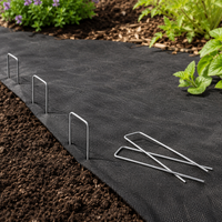 Piquet en acier galvanisé en U robuste et moderne de 16 mm pour jardin, agriculture, serre, tente et fixation extérieure