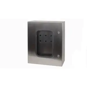 Custom Stainless Steel SUS304/316 Small Wall Mounted Box IP66 Industrial Metal Electronic Enclosure UL Listed