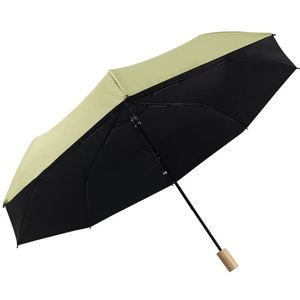 High Quality Fashion Design Wooden Handle 3 Folding 10 Ribs <b>Umbrellas</b> for Rainy and Sunny Days - Product Image 3