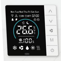 Thermostat tactile LCD Carrier THT pour ventilo-convecteur 2 ou 4 tuyaux, contrôleur intelligent CVC