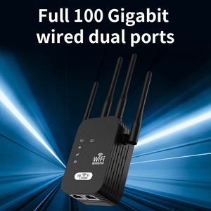 Amplificateur de signal <span class=keywords><strong>WiFi</strong></span> 2,4G et 5G avec 4 antennes, répéteur/extenseur <span class=keywords><strong>WiFi</strong></span> intérieur 1200 Mbps, couverture de 80 à 120 m² - Product Image 3