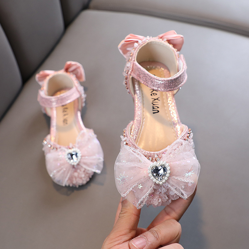 MQATZ Little Girls Crystal Shoes Sandals